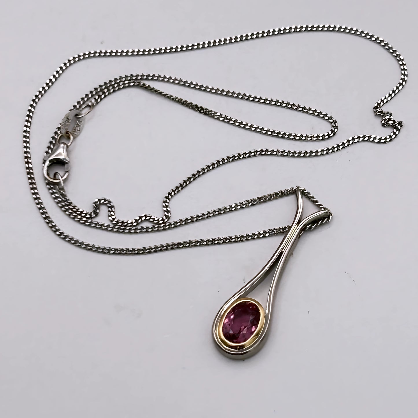 GOLD DEAL | 18kt Gold Vintage Rosé Duo‑Gold Pendant Necklace