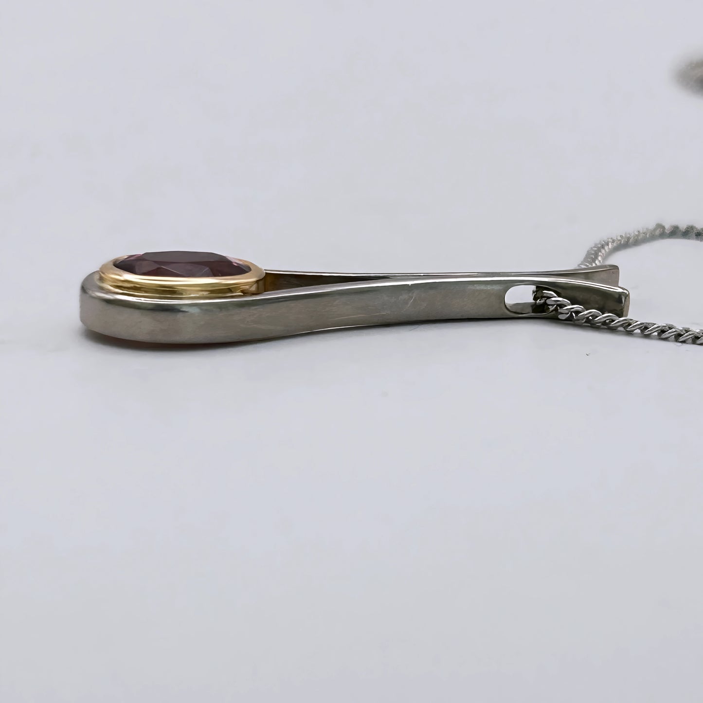 GOLD DEAL | 18kt Gold Vintage Rosé Duo‑Gold Pendant Necklace