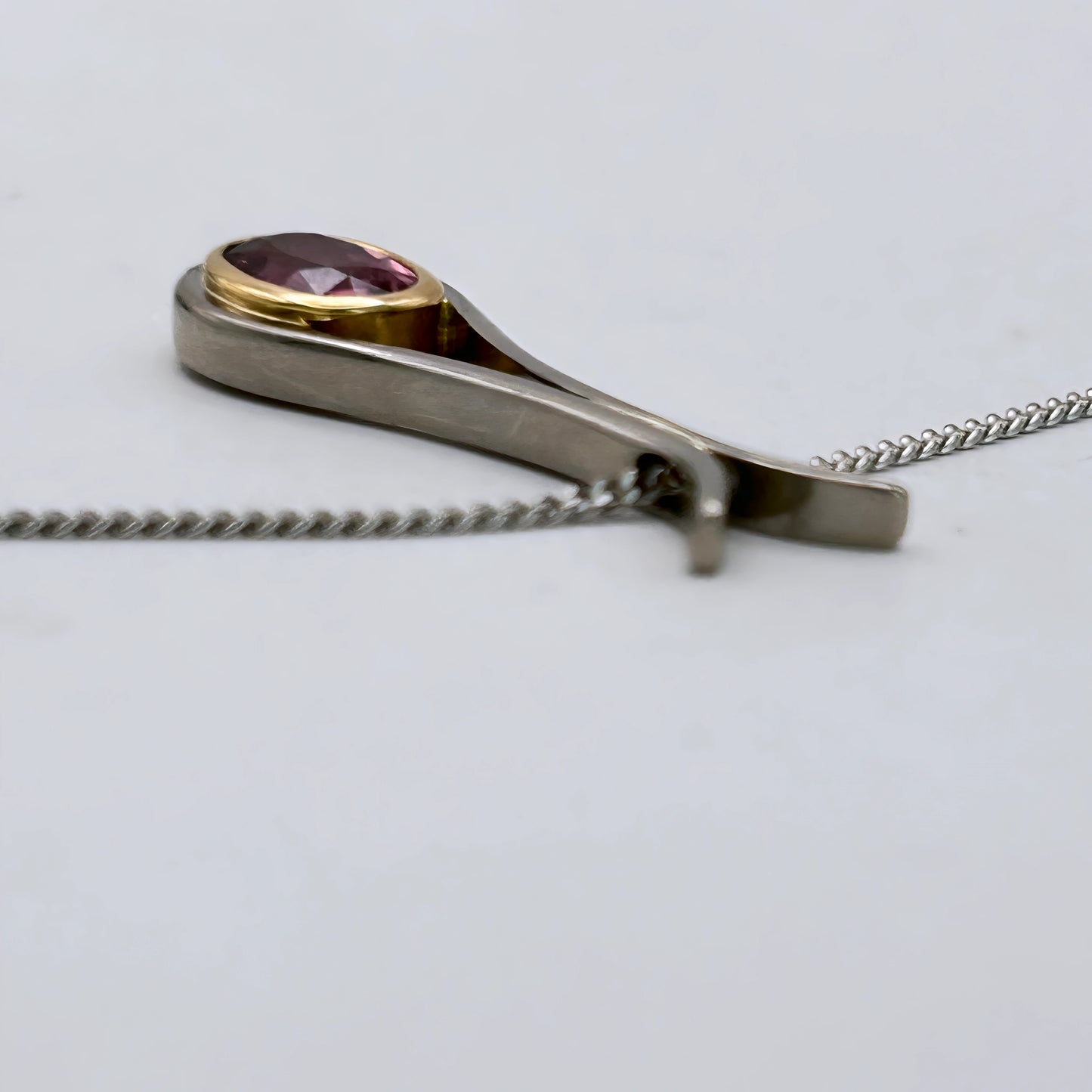 GOLD DEAL | 18kt Gold Vintage Rosé Duo‑Gold Pendant Necklace