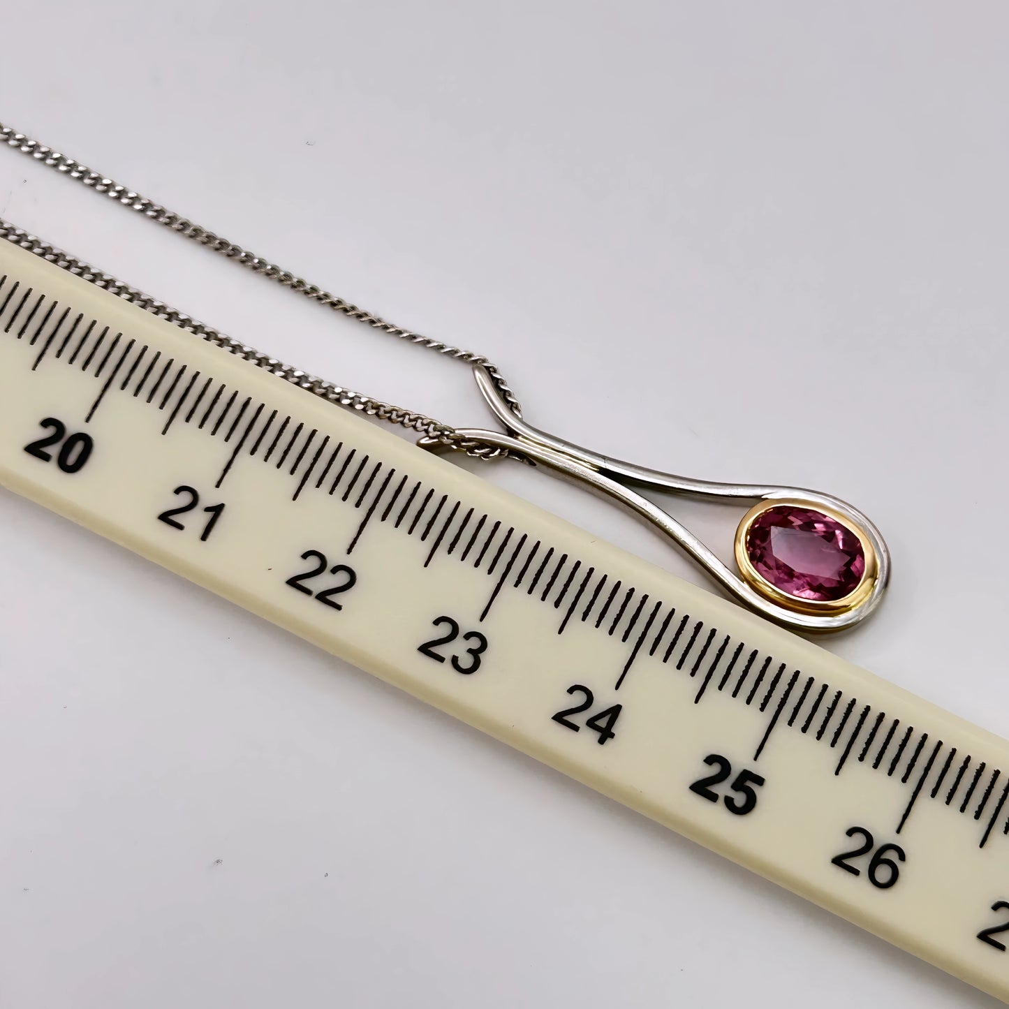 GOLD DEAL | 18kt Gold Vintage Rosé Duo‑Gold Pendant Necklace