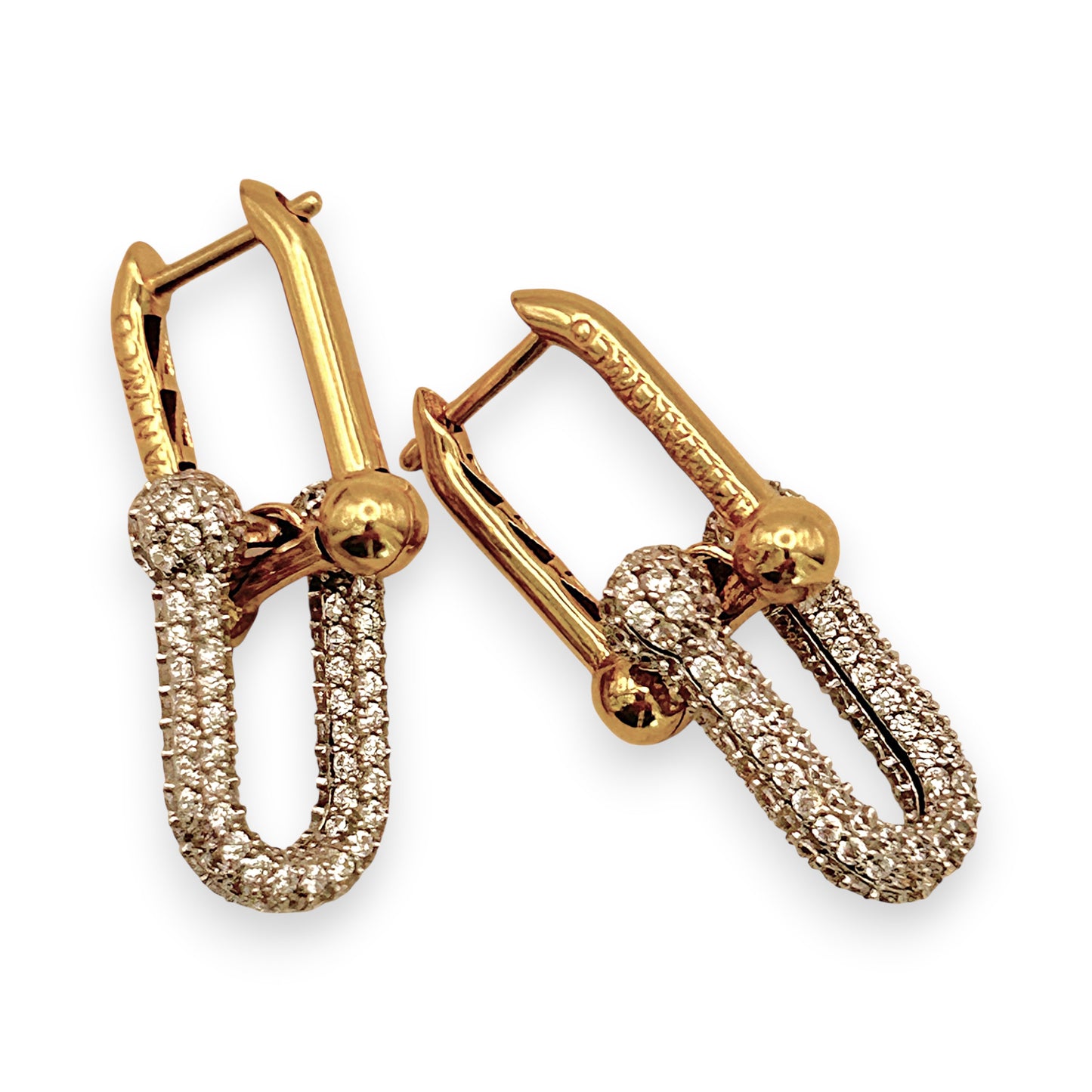 NZGD | 18ct Gold Modern Luxe Curve Earrings