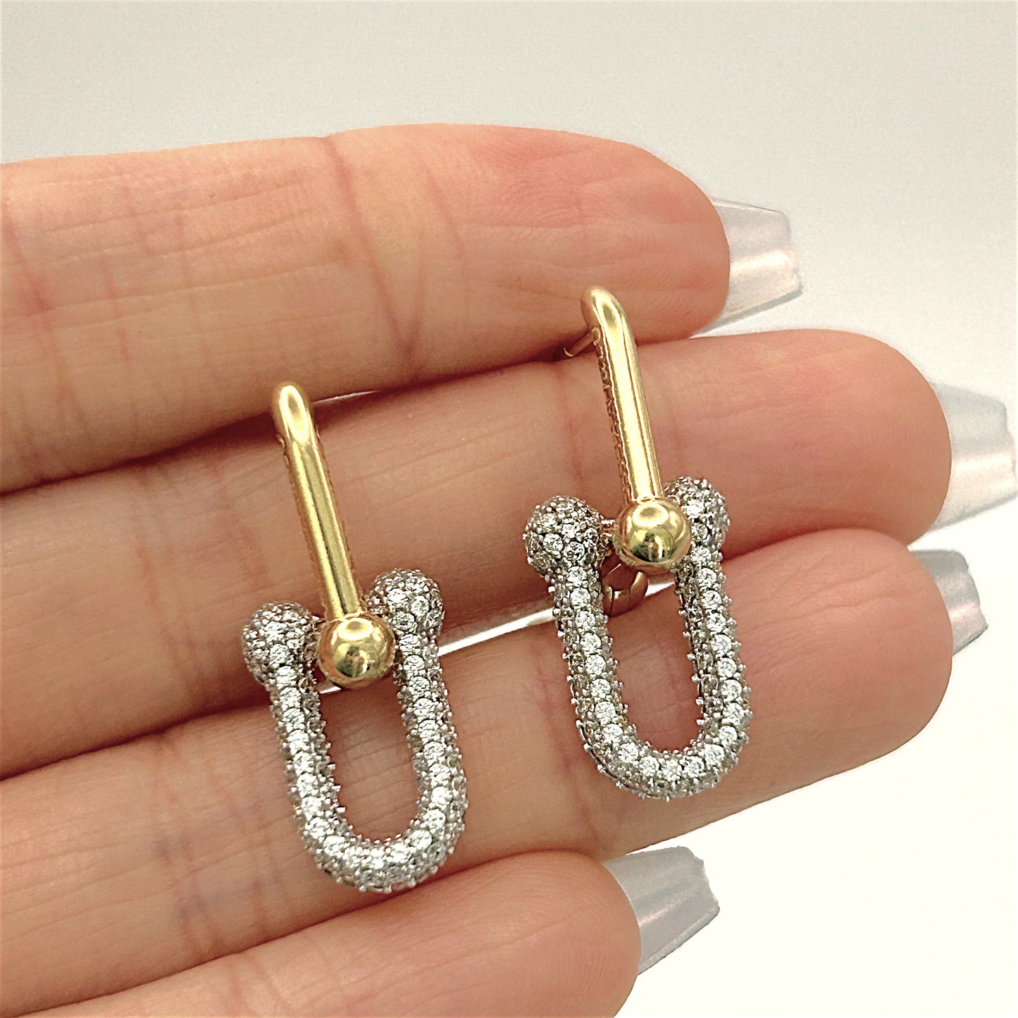 NZGD | 18ct Gold Modern Luxe Curve Earrings