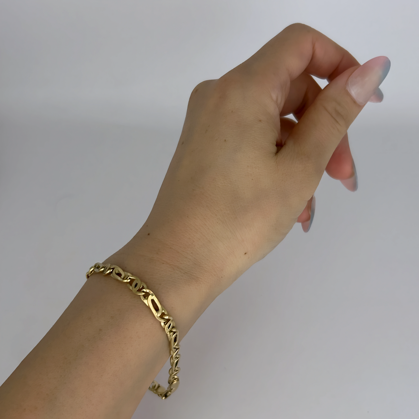 GOLD DEAL | 18kt Gold Aureon Art Link Bracelet 20.8cm