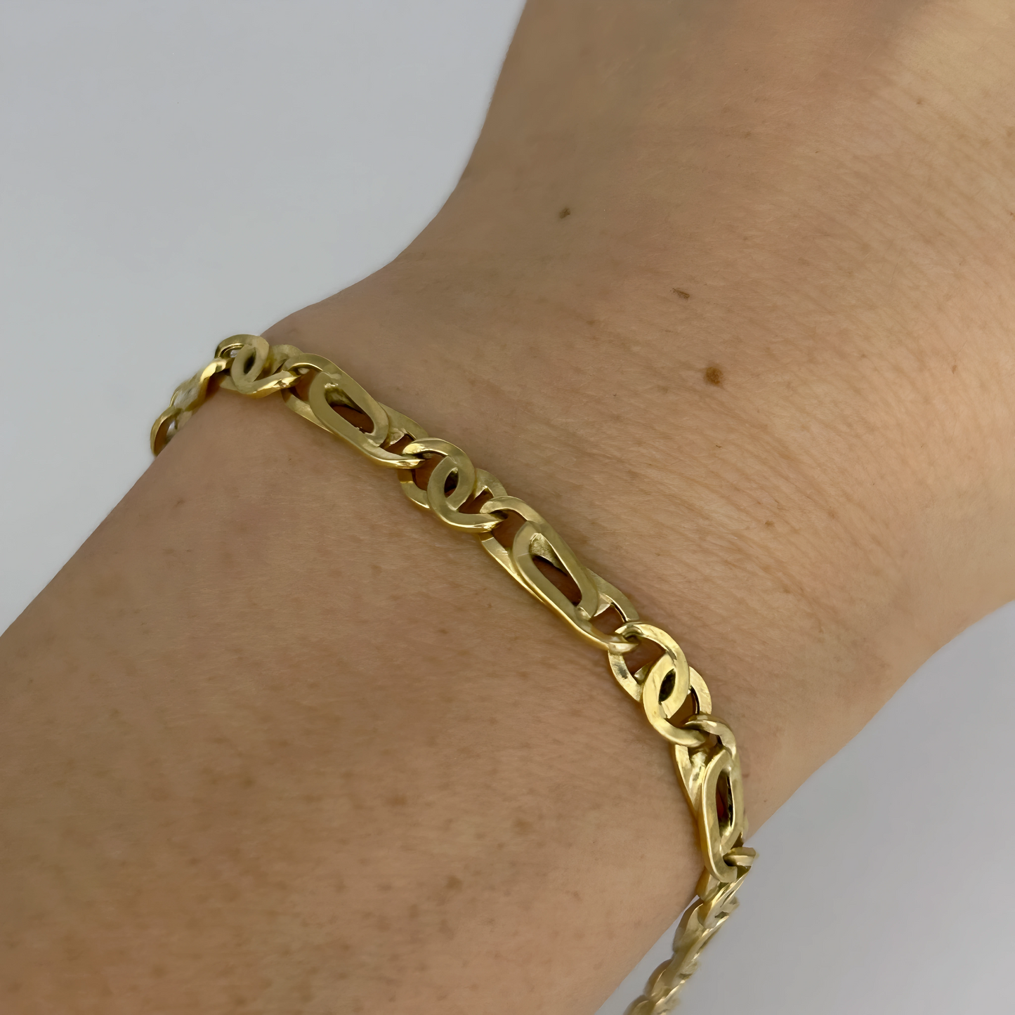 GOLD DEAL | 18kt Gold Aureon Art Link Bracelet 20.8cm
