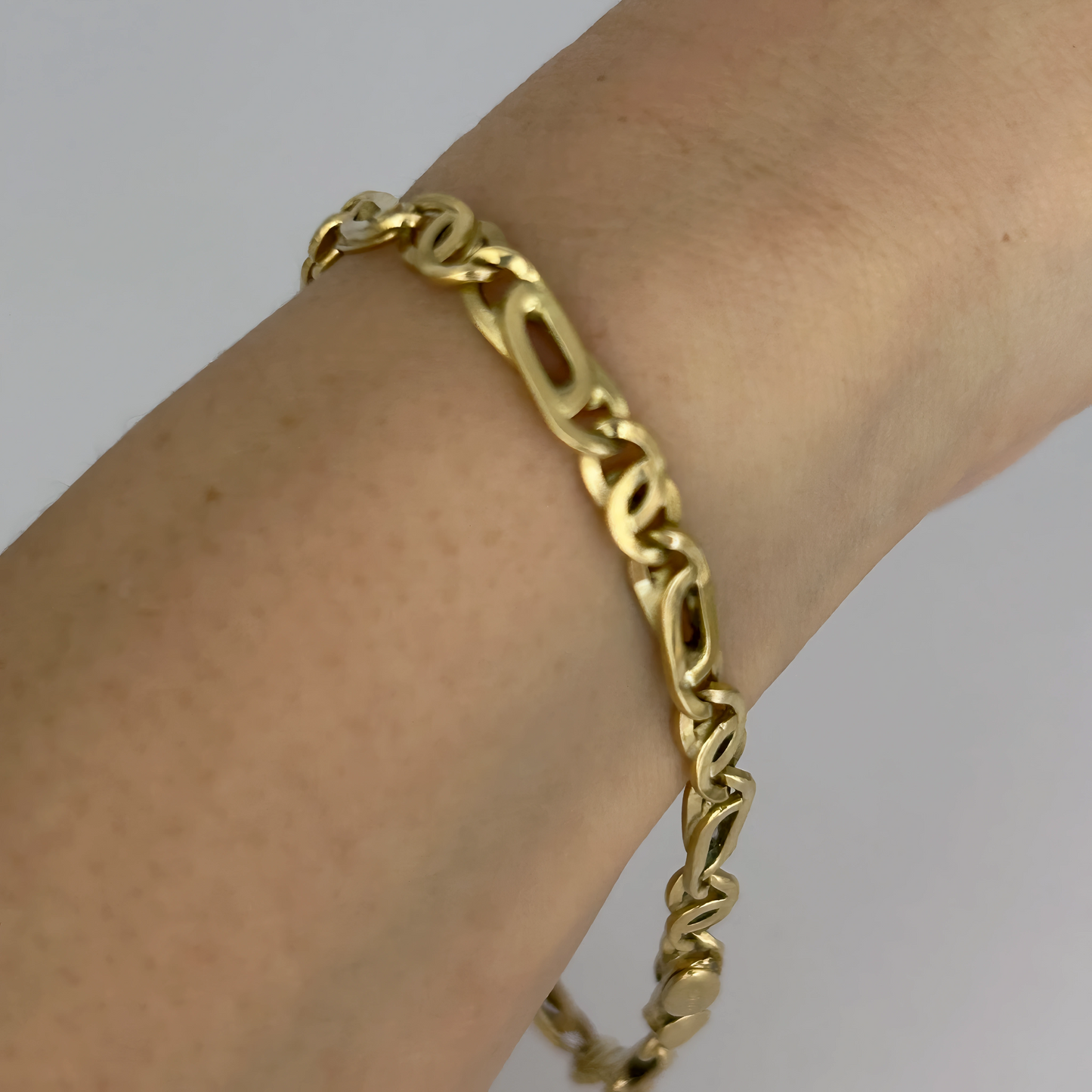 GOLD DEAL | 18kt Gold Aureon Art Link Bracelet 20.8cm
