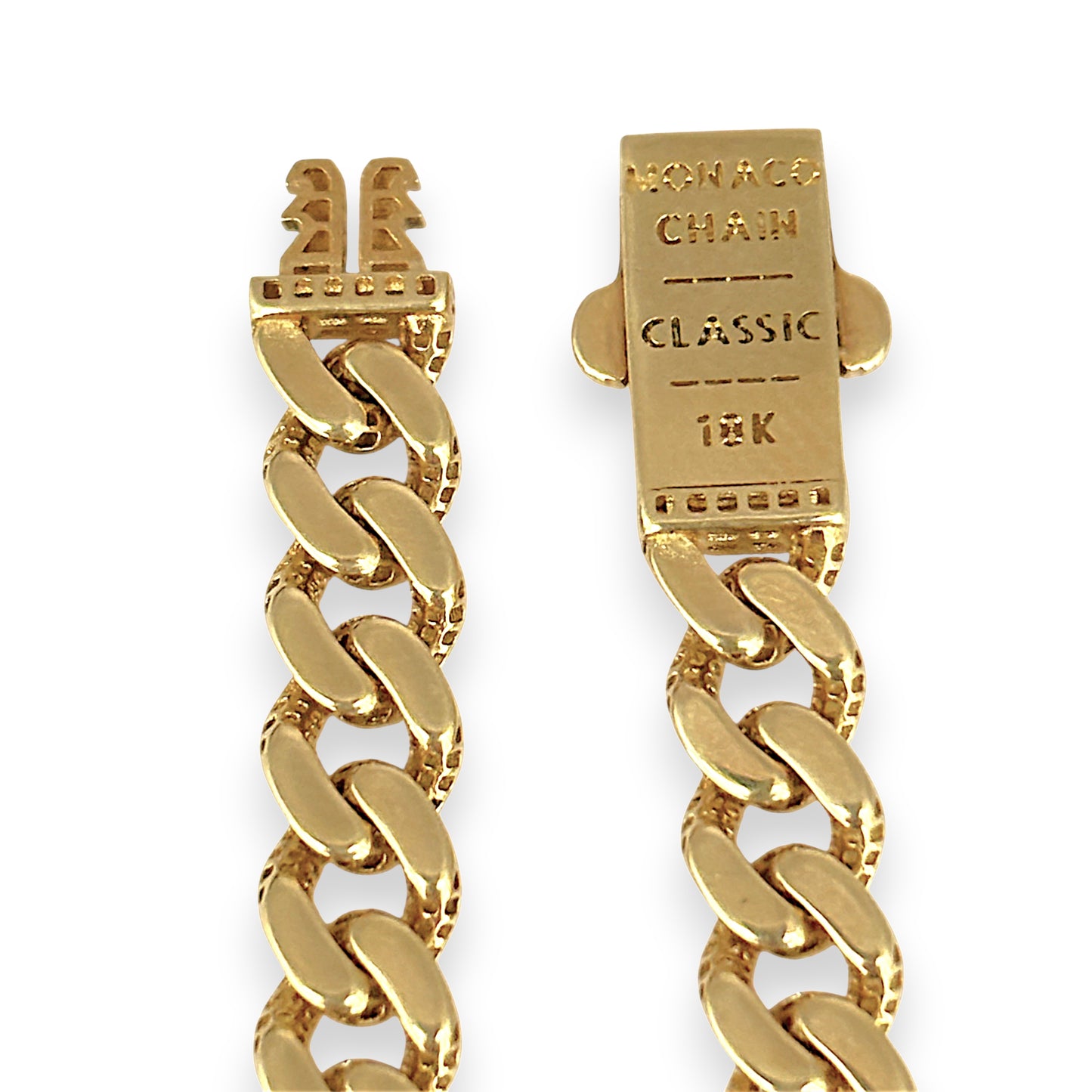 GOLD DEAL | 18ct (18kt) Gold Auric Contour Curb Bracelet 19.5cm