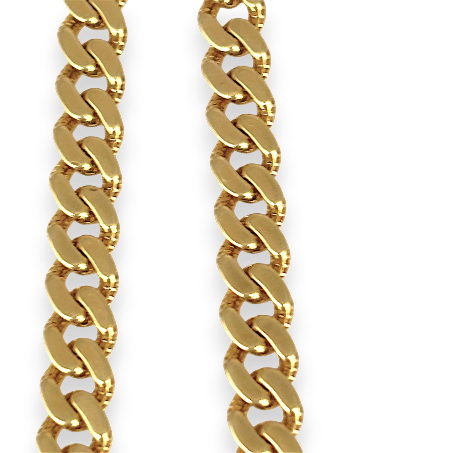 GOLD DEAL | 18ct (18kt) Gold Auric Contour Curb Bracelet 19.5cm