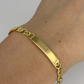 NZGD | 18ct Gold Aureon Duo‑Chain ID Bar Bracelet 19.8cm