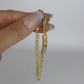 NZGD | 18ct Gold Aureon Duo‑Chain ID Bar Bracelet 19.8cm