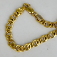 NZGD | 18ct Gold Aureon Duo‑Chain ID Bar Bracelet 19.8cm
