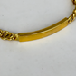 NZGD | 18ct Gold Aureon Duo‑Chain ID Bar Bracelet 19.8cm