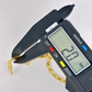 NZGD | 18ct Gold Aureon Duo‑Chain ID Bar Bracelet 19.8cm