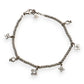 NZGD | 18ct White Gold Celestial Six‑Charm Bracelet 16 - 18.5cm