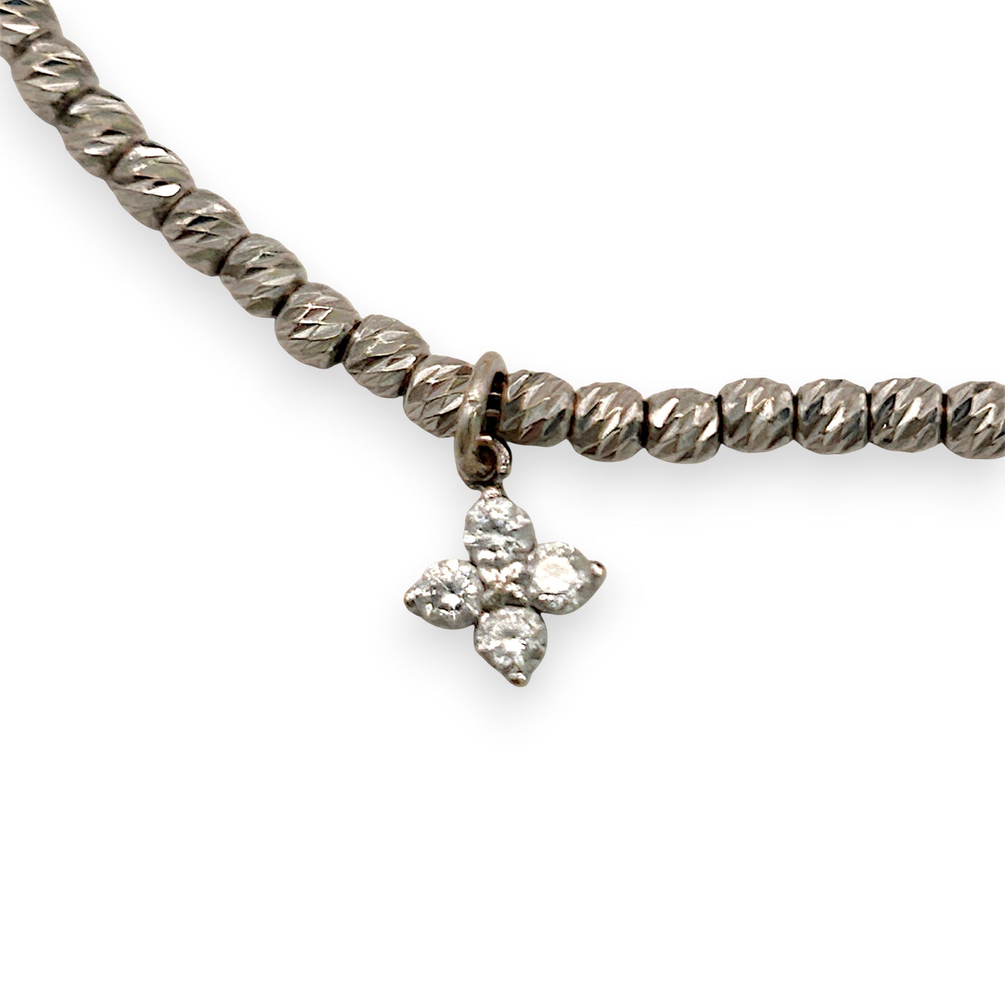 NZGD | 18ct White Gold Celestial Six‑Charm Bracelet 16 - 18.5cm