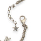 NZGD | 18ct White Gold Celestial Six‑Charm Bracelet 16 - 18.5cm