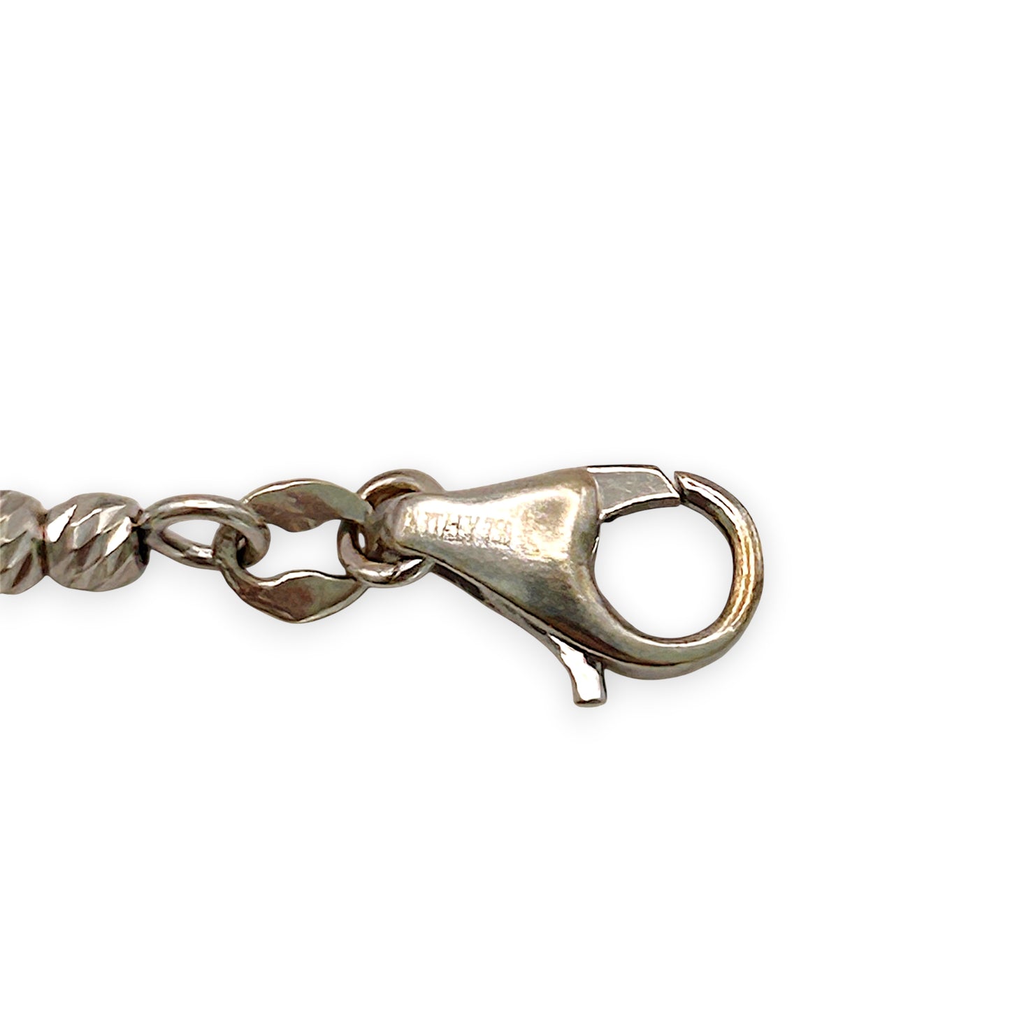 NZGD | 18ct White Gold Celestial Six‑Charm Bracelet 16 - 18.5cm