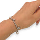 NZGD | 18ct White Gold Celestial Six‑Charm Bracelet 16 - 18.5cm