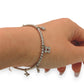 NZGD | 18ct White Gold Celestial Six‑Charm Bracelet 16 - 18.5cm