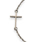 NZGD | 18ct White Gold Blue Evil Eye Cross Bracelet 18.5cm