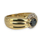 NZGD | 18ct Gold Midnight Crown Sapphire Ring Size M