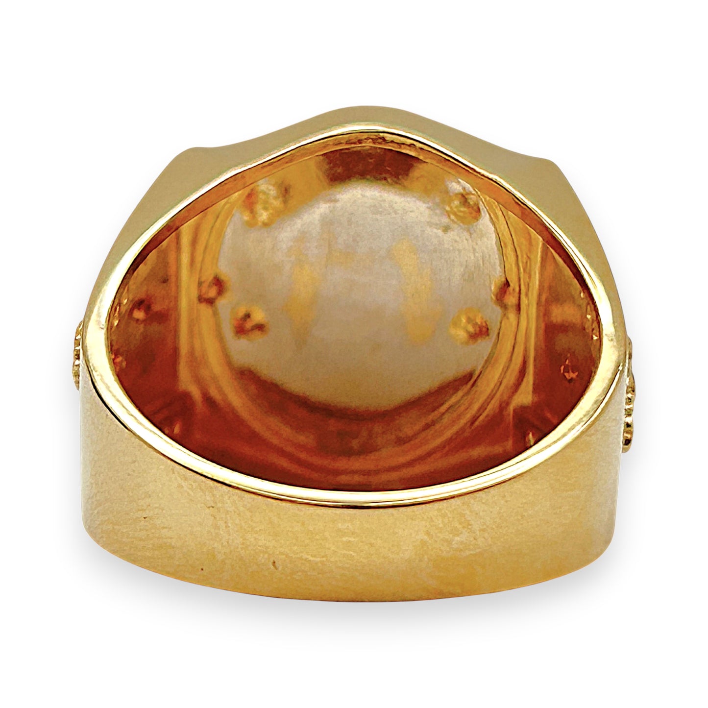 NZGD | 18ct Gold Anchor of Valor Signet Ring Size R