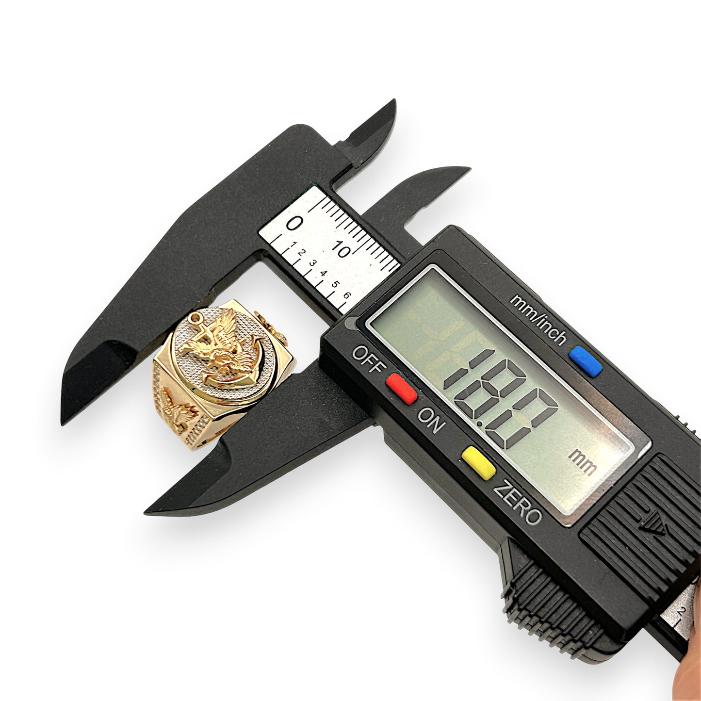 NZGD | 18ct Gold Anchor of Valor Signet Ring Size R