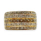 GOLD DEAL | 18kt Gold Multi‑Row Diamond Ring Valuation $6,890 TDW 0.710ct.