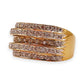 GOLD DEAL | 18kt Gold Multi‑Row Diamond Ring Valuation $6,890 TDW 0.710ct.