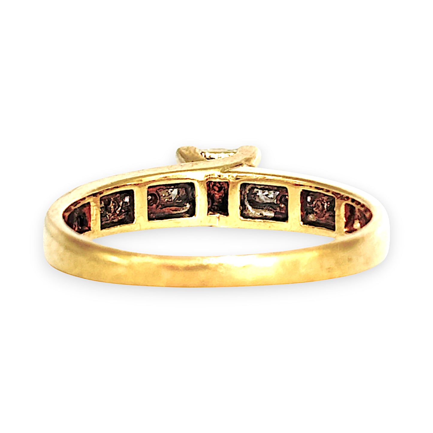 GOLD DEAL | 9ct Gold Sparkling Diamond Exquisite Ring, Size S1/4 Valutaion $2,150