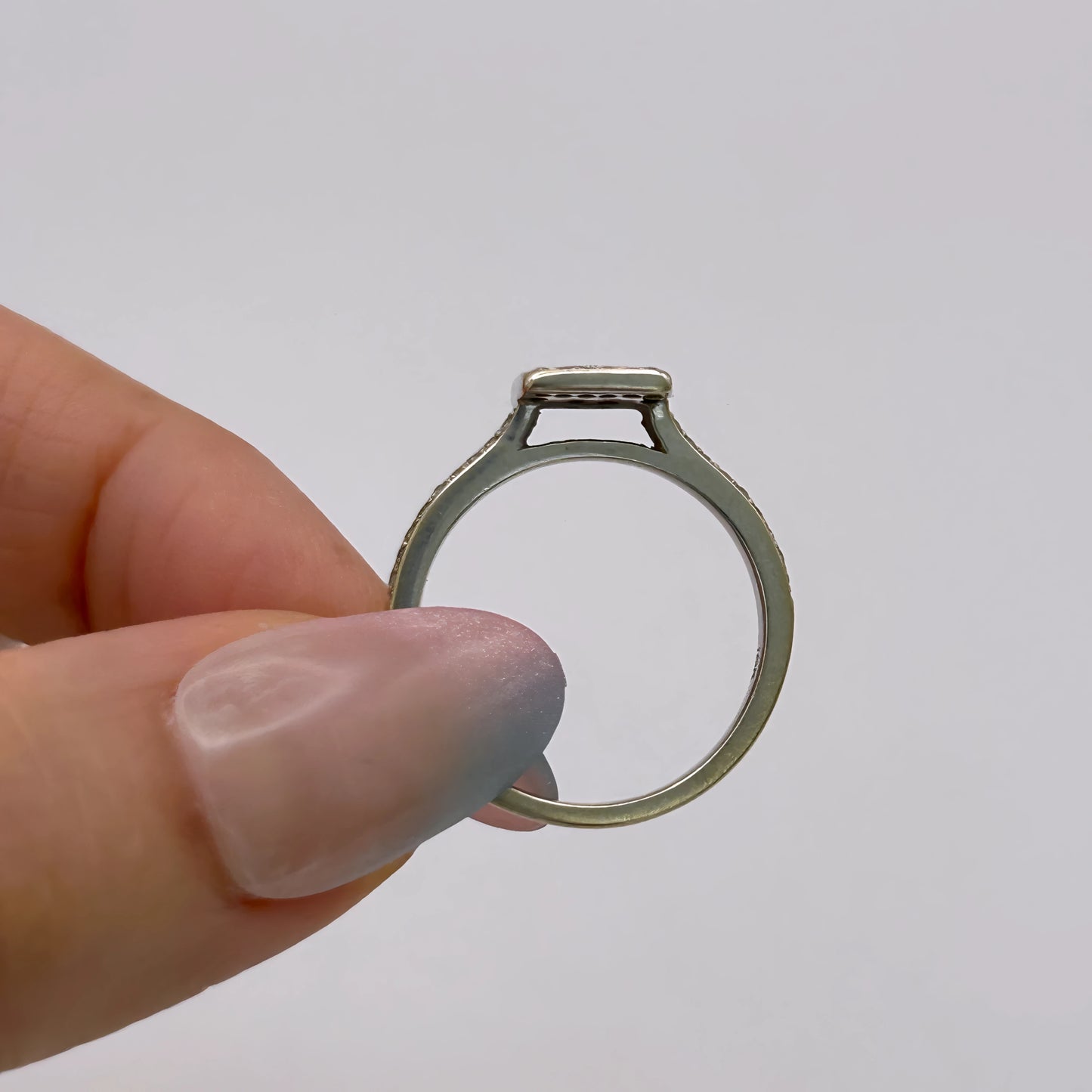 NZGD | 18ct Y/W Gold Radiant Square Diamond  Ring