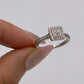 NZGD | 18ct Y/W Gold Radiant Square Diamond  Ring
