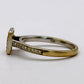 NZGD | 18ct Y/W Gold Radiant Square Diamond  Ring