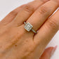 NZGD | 18ct Y/W Gold Radiant Square Diamond  Ring