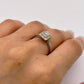 NZGD | 18ct Y/W Gold Radiant Square Diamond  Ring