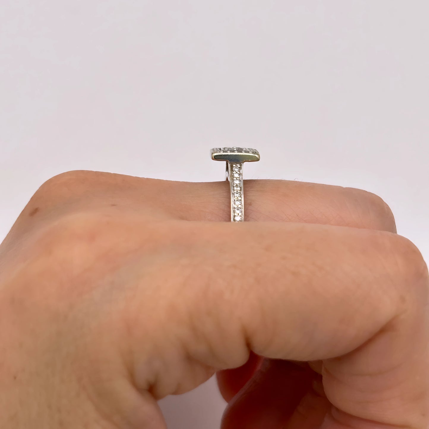 NZGD | 18ct Y/W Gold Radiant Square Diamond  Ring