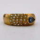 NZGD | 18ct Gold Sapphire Teardrop Diamond Ring Valuation $7,700