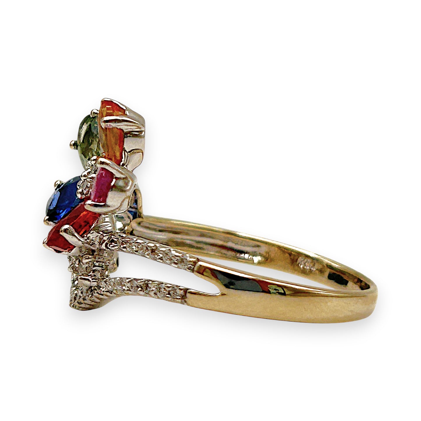 GOLD DEAL | 18kt Y/W Gold Eternal Petal Harmony Ring Valuation $5,135