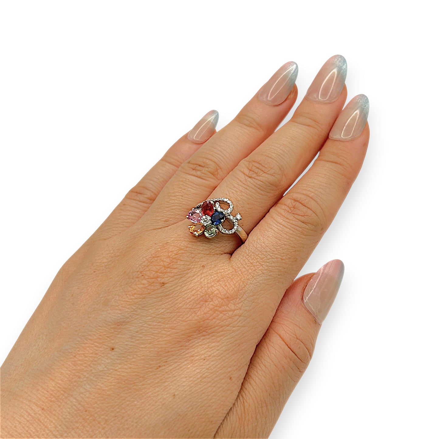 GOLD DEAL | 18kt Y/W Gold Eternal Petal Harmony Ring Valuation $5,135