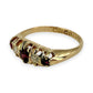 NZGD | 18ct Gold Scarlet Glow Diamond Ring Size P 1/2