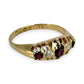 NZGD | 18ct Gold Scarlet Glow Diamond Ring Size P 1/2