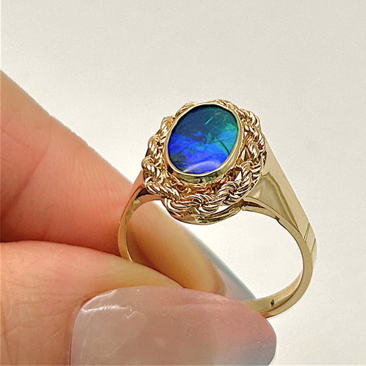 NZGD | 18ct Gold Vintage Ocean Dream Ring Valuation $4,635