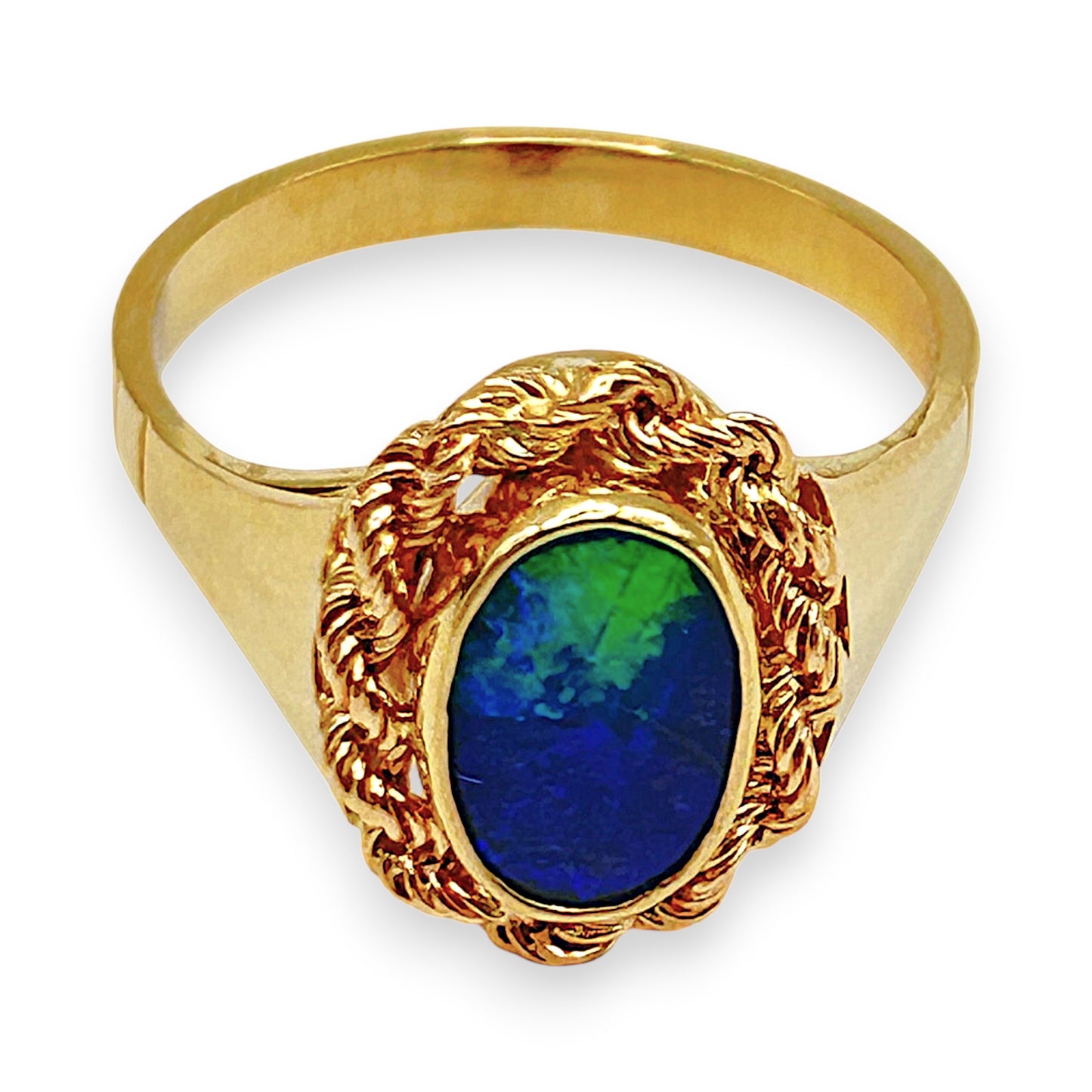 GOLD DEAL | 18kt Gold Vintage Ocean Dream Ring Valuation $4,635