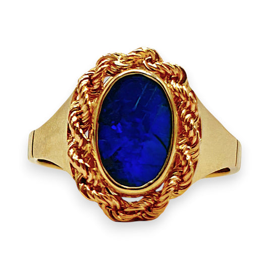 GOLD DEAL | 18kt Gold Vintage Ocean Dream Ring Valuation $4,635
