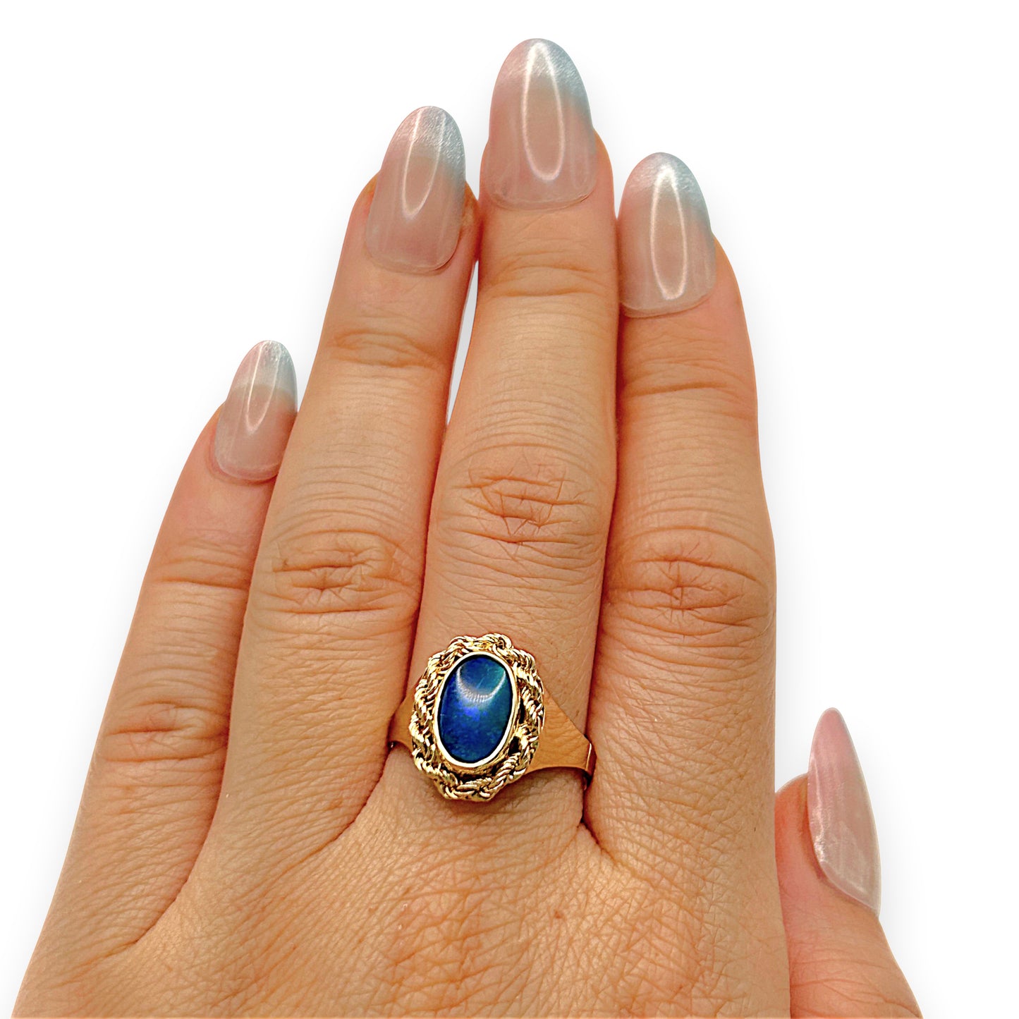 GOLD DEAL | 18kt Gold Vintage Ocean Dream Ring Valuation $4,635