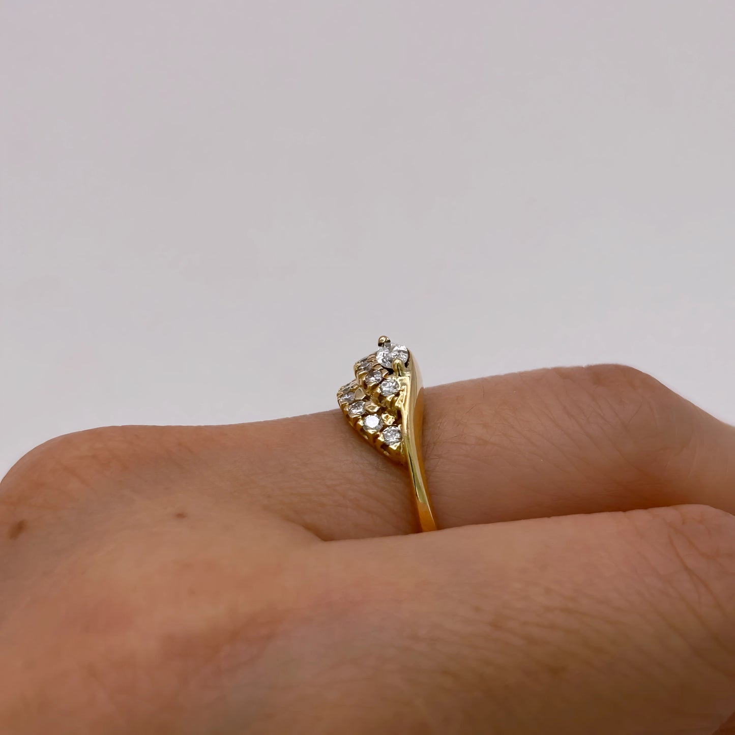 NZGD | 18ct Gold Radiant Marquise Cluster Ring Valuation $4,700