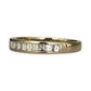 GOLD DEAL | 18kt Gold Minimalist Prism Row Ring with Diamonds