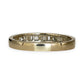 GOLD DEAL | 18kt Gold Minimalist Prism Row Ring with Diamonds
