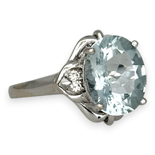 NZGD | 18ct White Gold Aqua d’Étoile Ring Valuation $5,100