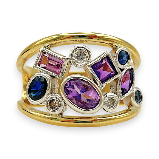 GOLD DEAL | 18kt Y/W Gold Majestic Radiance Ring Valuation $9,250