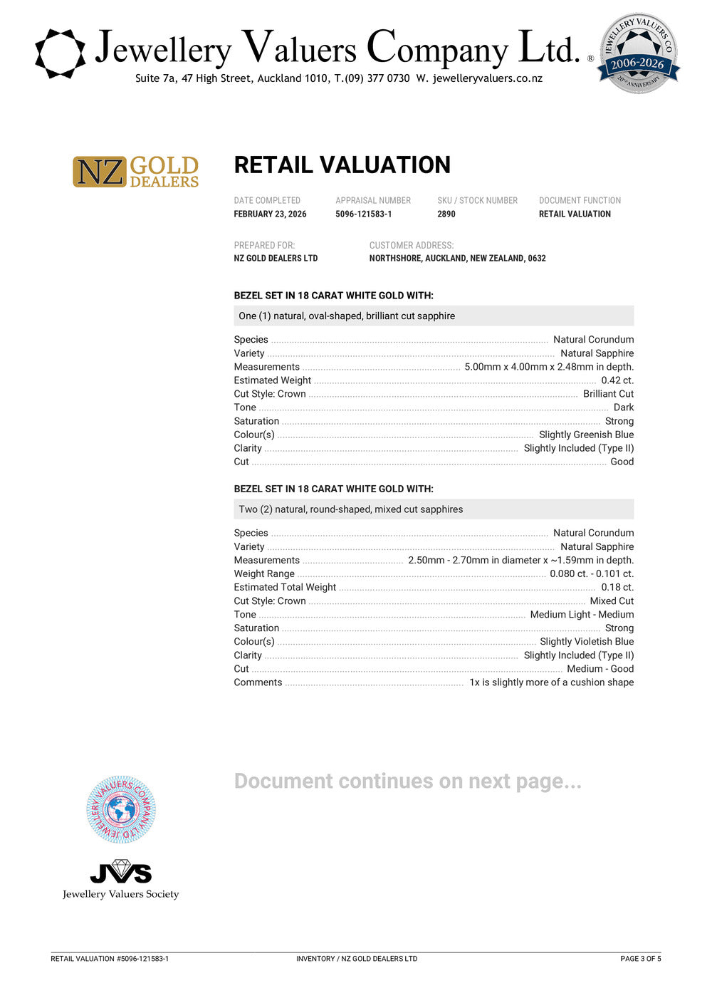 GOLD DEAL | 18kt Y/W Gold Majestic Radiance Ring Valuation $9,250